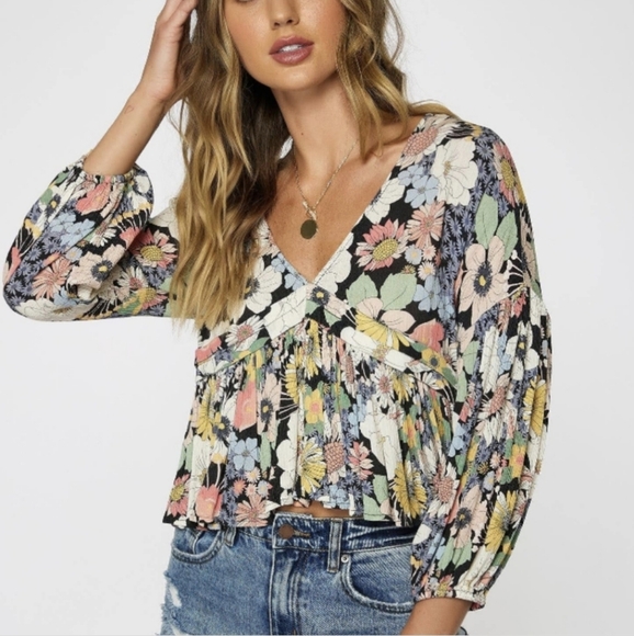 O'Neill Tops - O'Neill Black and White Blouse Top